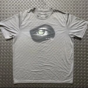 Oakley Eyeball Tee Large Men's Grey Green Breathable Shirt